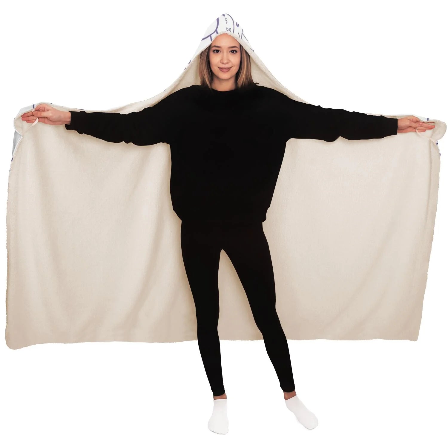 Cakes and Cats Hooded Blanket